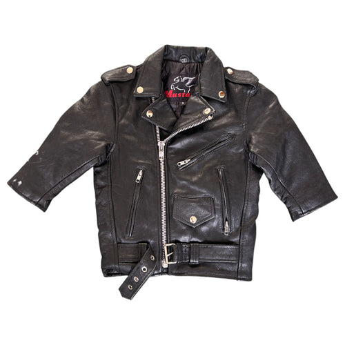 Child's Leather Motorcycle Jacket