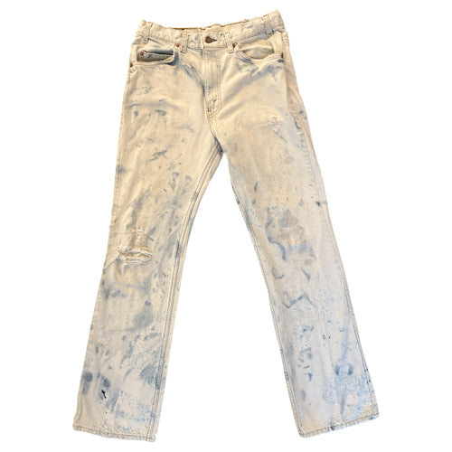 Levis Distressed Acid Wash Jeans